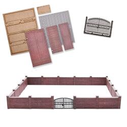 Busch 1125 H0 Ziegelmauer mit Tor