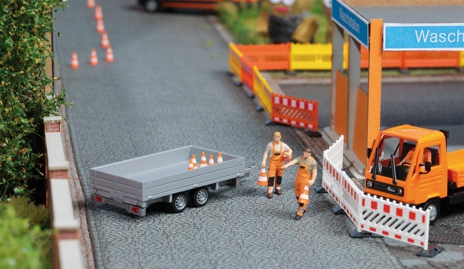 Busch 1867 H0 Verkehrshütchen aufstellen