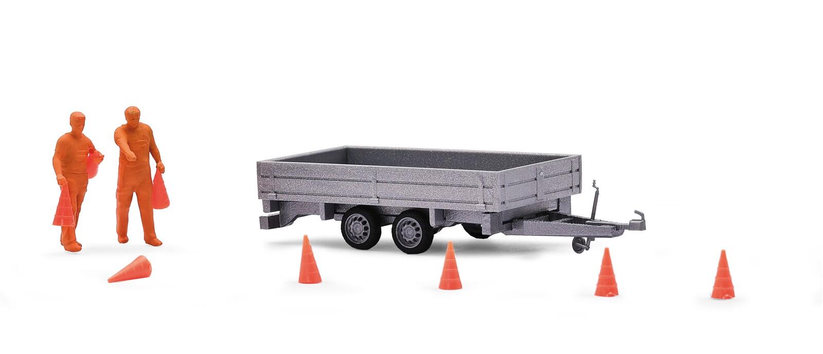 Busch 1867 H0 Verkehrshütchen aufstellen