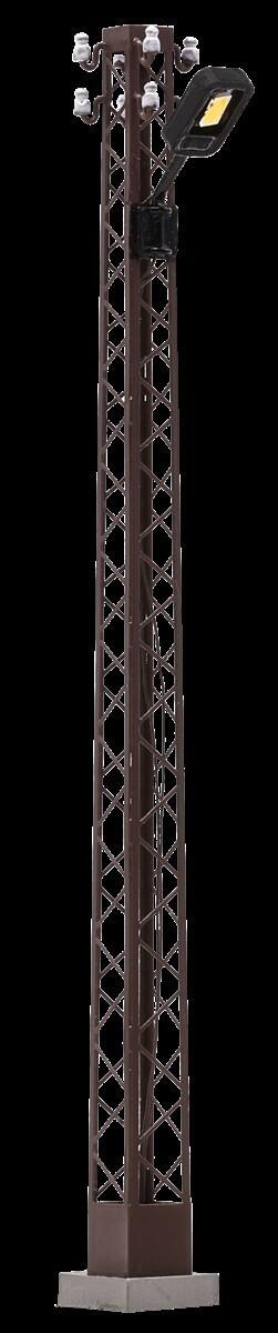 Busch 4182 H0 Rost Gittermastleuchte weiß eckig