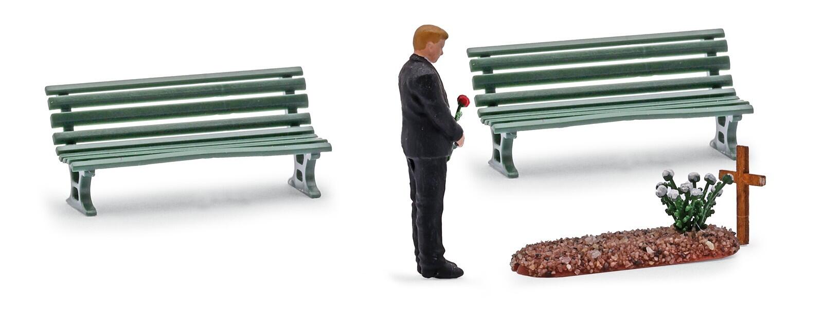 Busch 8883 TT A-Set: Besuch am Grab