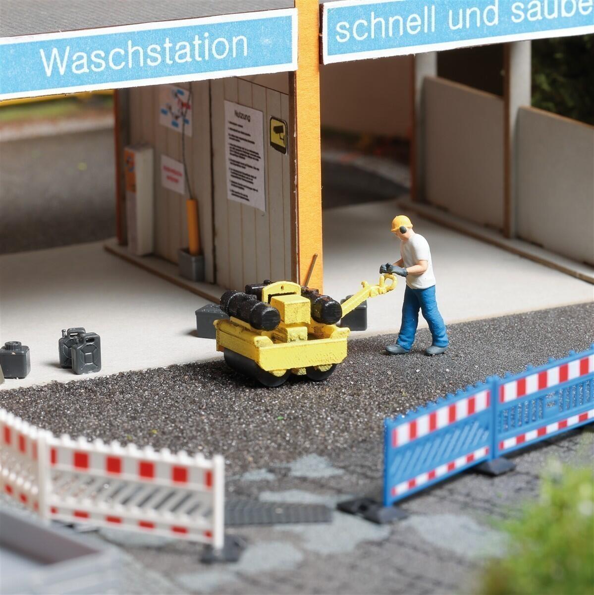 Busch 79898 H0 A-Set: Asphalt walzen