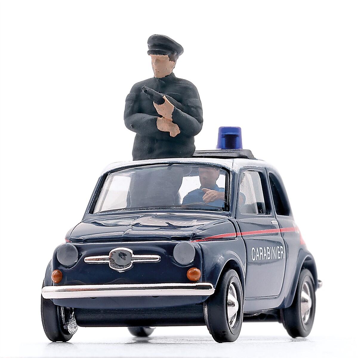 Busch 48738 H0 Fiat 500 Carabinieri 2 Figuren