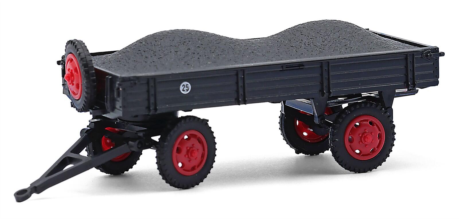 Busch 210010211 H0 Anhänger T4 mit Kohleladung