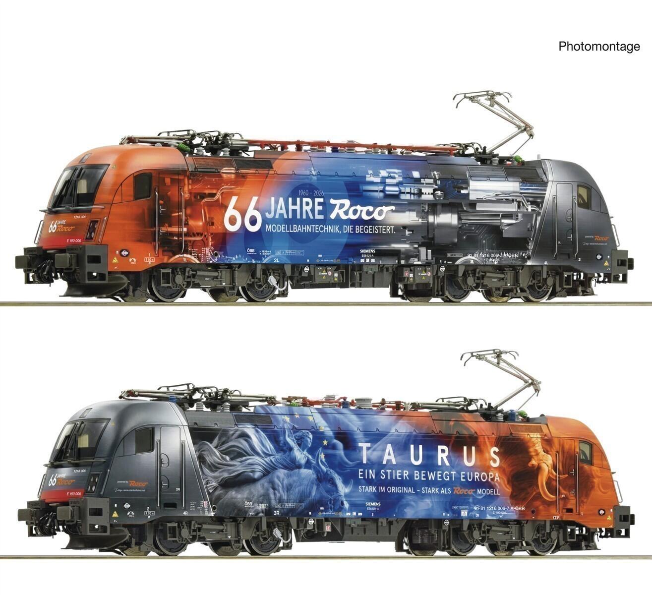 Roco 7500103 H0 Elektrolokomotive 1216 006-7 „66 Jahre ROCO“, ÖBB