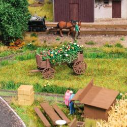 Busch 1278 H0 Bepflanzte Marktkarren