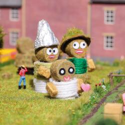 Busch 1281 H0 Strohballen-Figuren