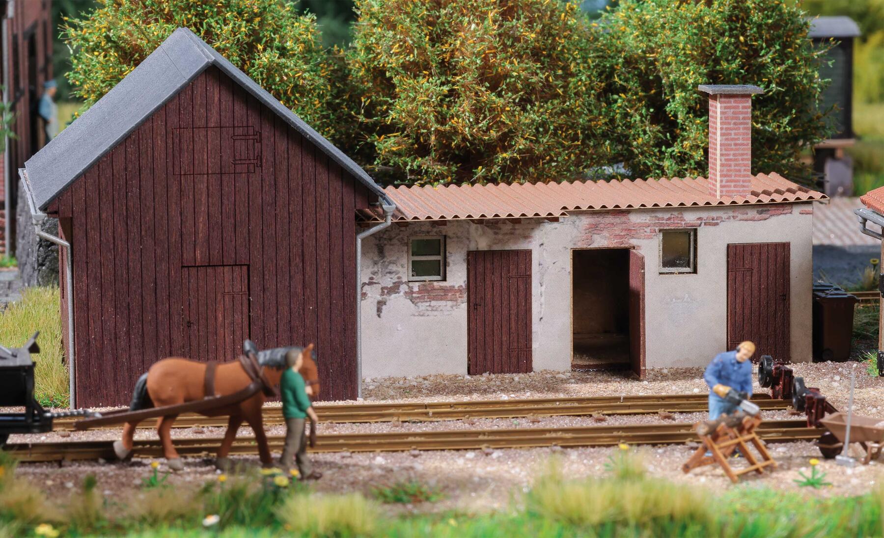 Busch 1929 H0 Nebengebäude / Schuppen