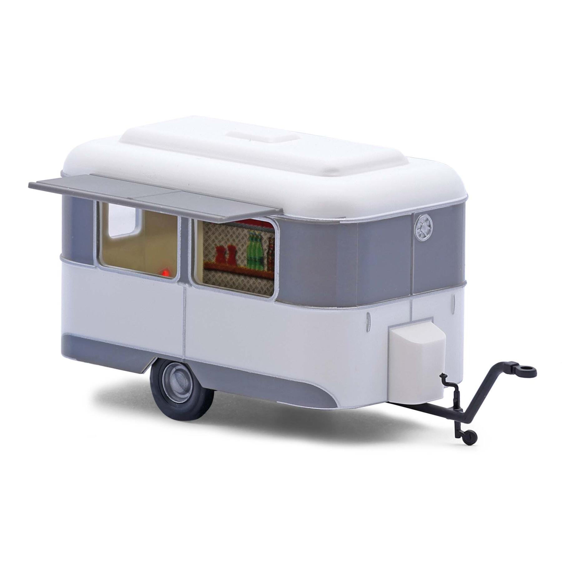 Busch 51763 H0 Nagetusch, Grau/Weiß