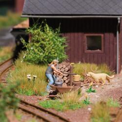 Busch 79884 H0 A-Set: Holz hacken