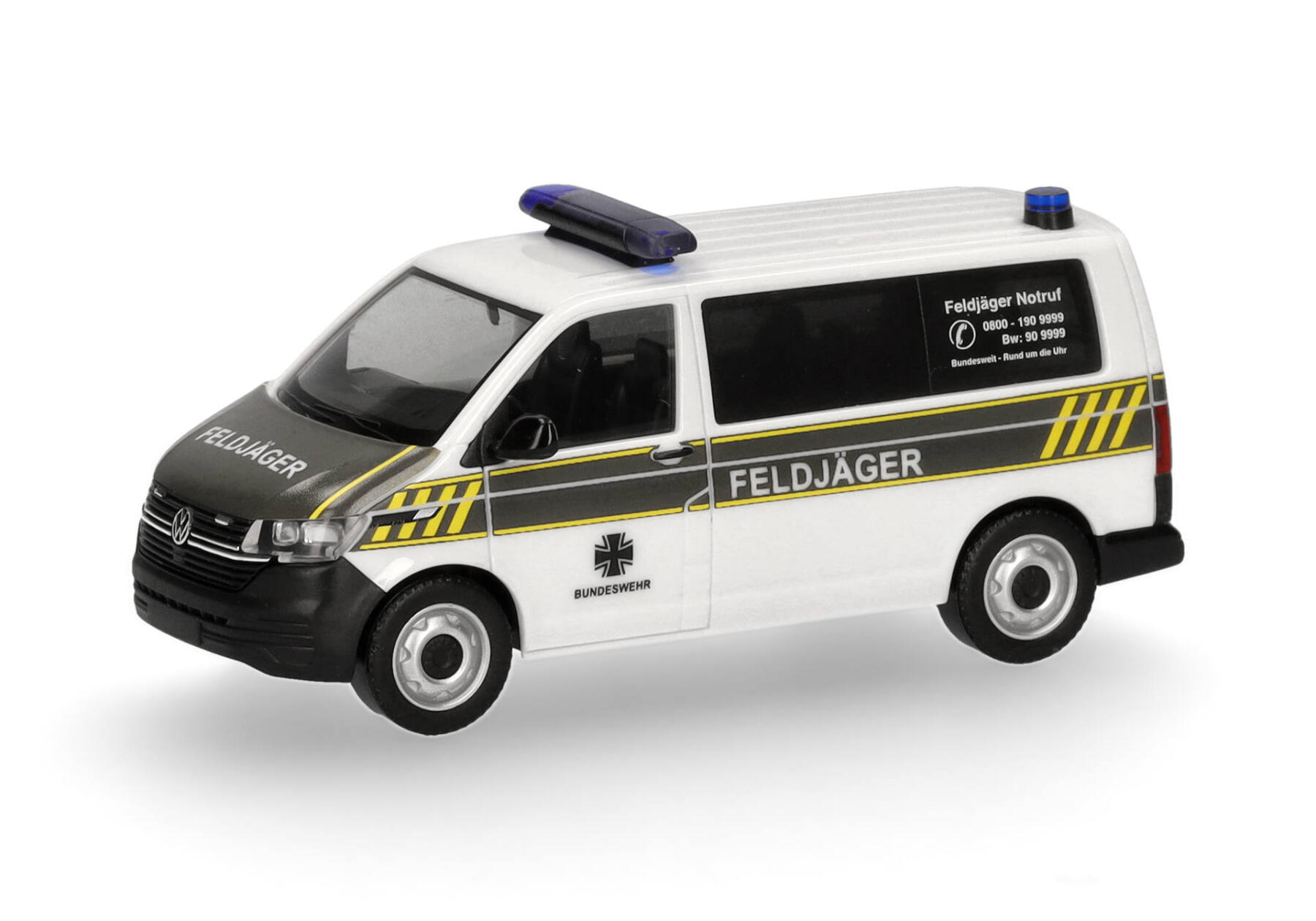 Herpa 700900 Volkswagen (VW) T6.1 Bus "Feldjäger", weiß 1:87