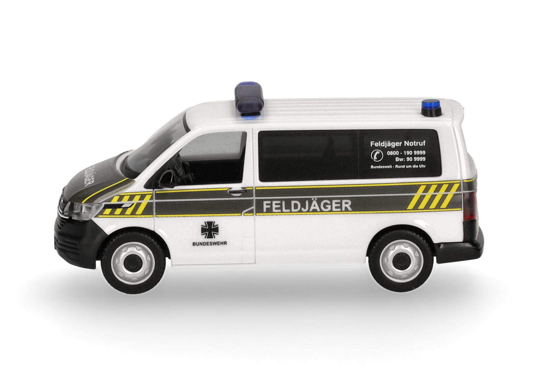Herpa 700900 Volkswagen (VW) T6.1 Bus "Feldjäger", weiß 1:87
