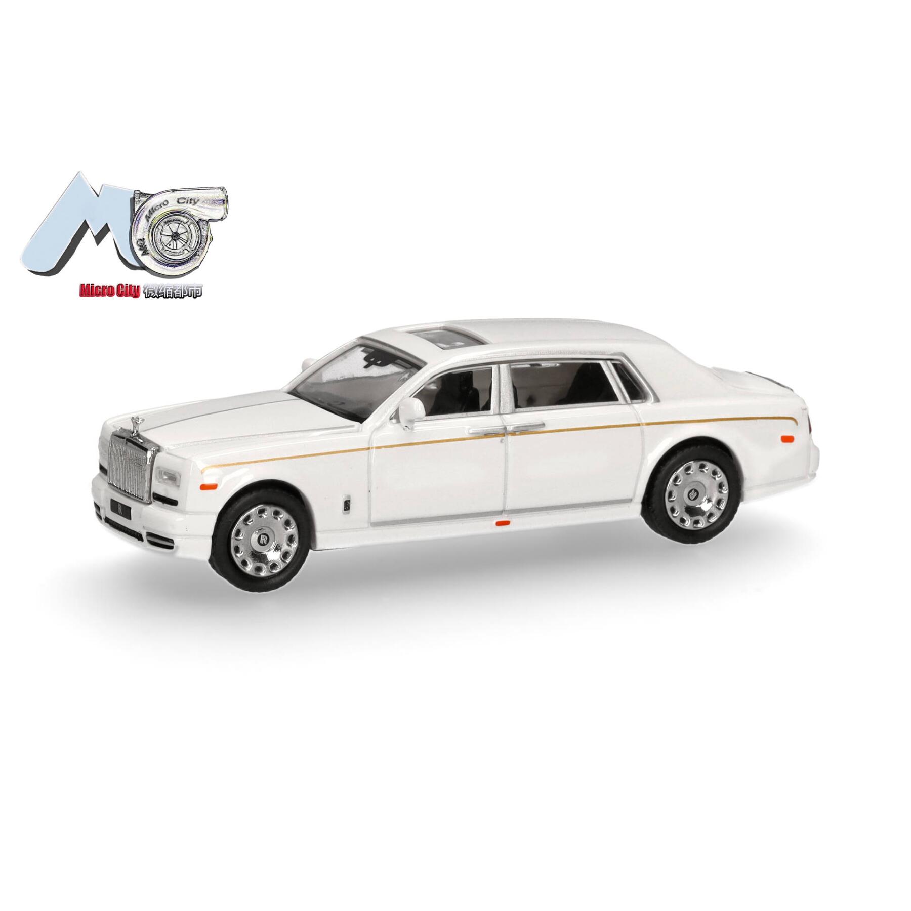 Herpa 87MC000065 MicroCity: Rolls Royce Phantom, weiß 1:87