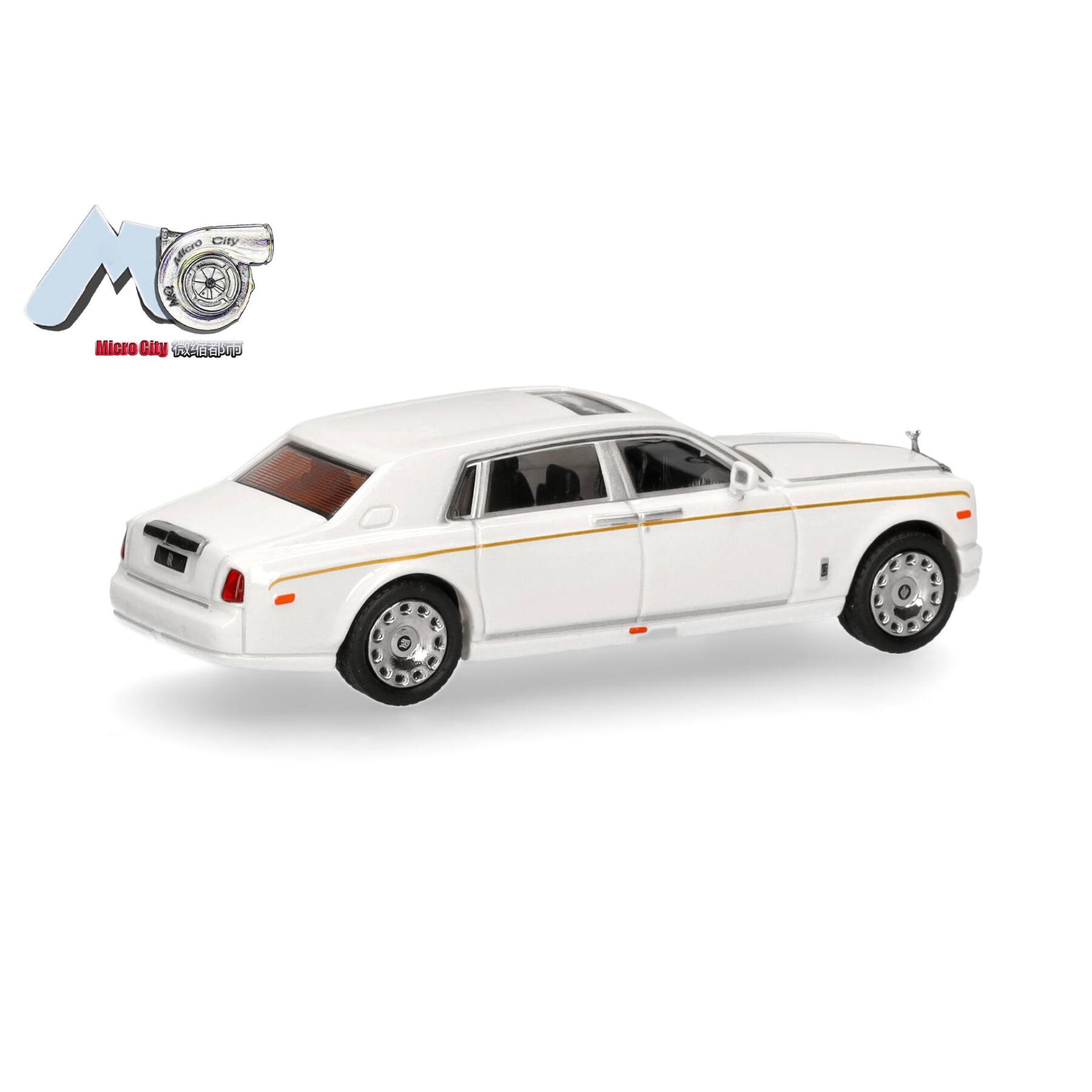 Herpa 87MC000065 MicroCity: Rolls Royce Phantom, weiß 1:87