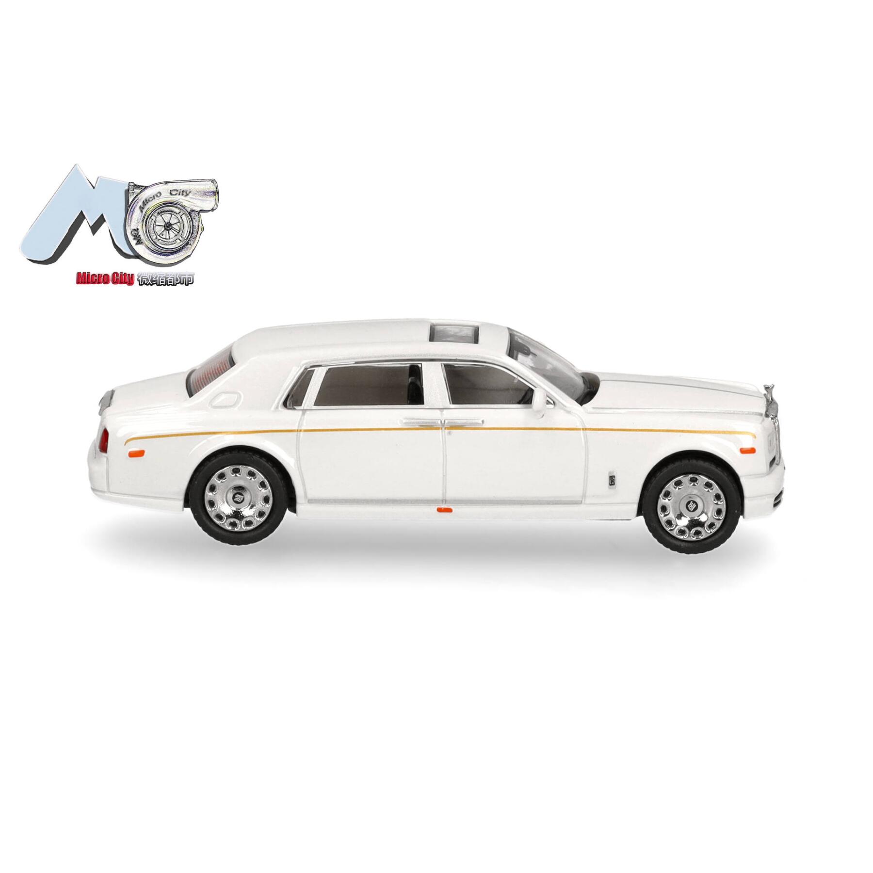 Herpa 87MC000065 MicroCity: Rolls Royce Phantom, weiß 1:87