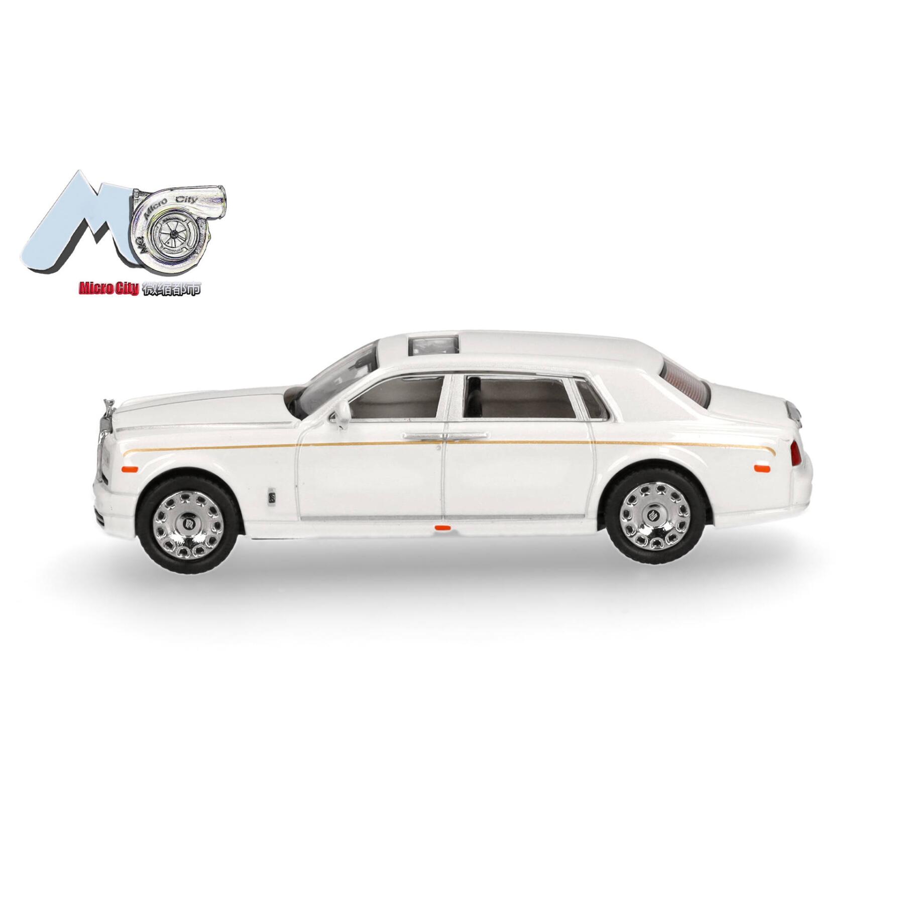 Herpa 87MC000065 MicroCity: Rolls Royce Phantom, weiß 1:87