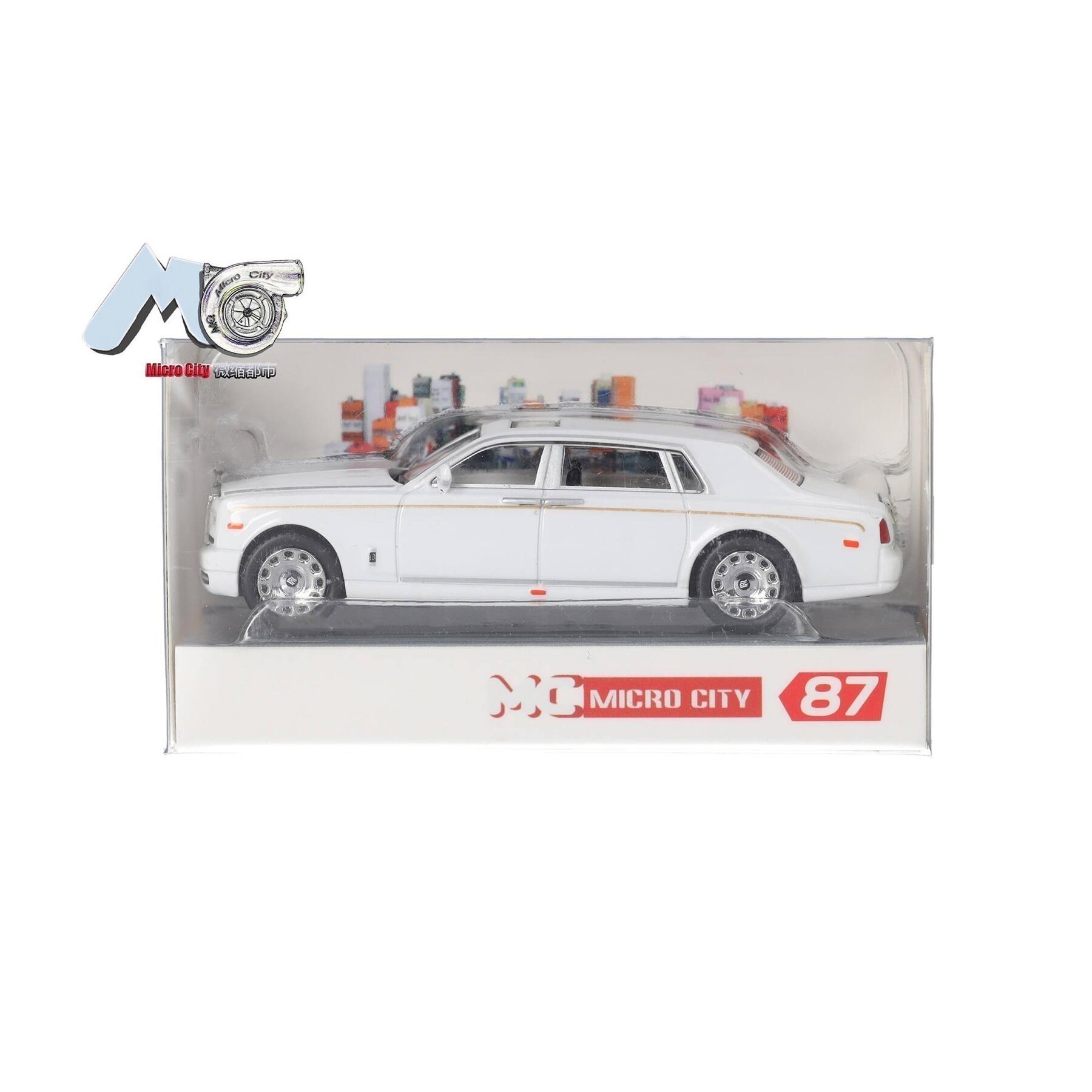 Herpa 87MC000065 MicroCity: Rolls Royce Phantom, weiß 1:87
