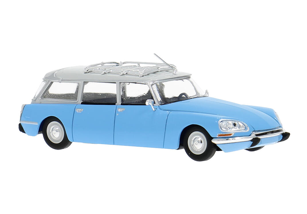 Brekina 14203 H0 Citroen DS Break camargue-blau/grau
