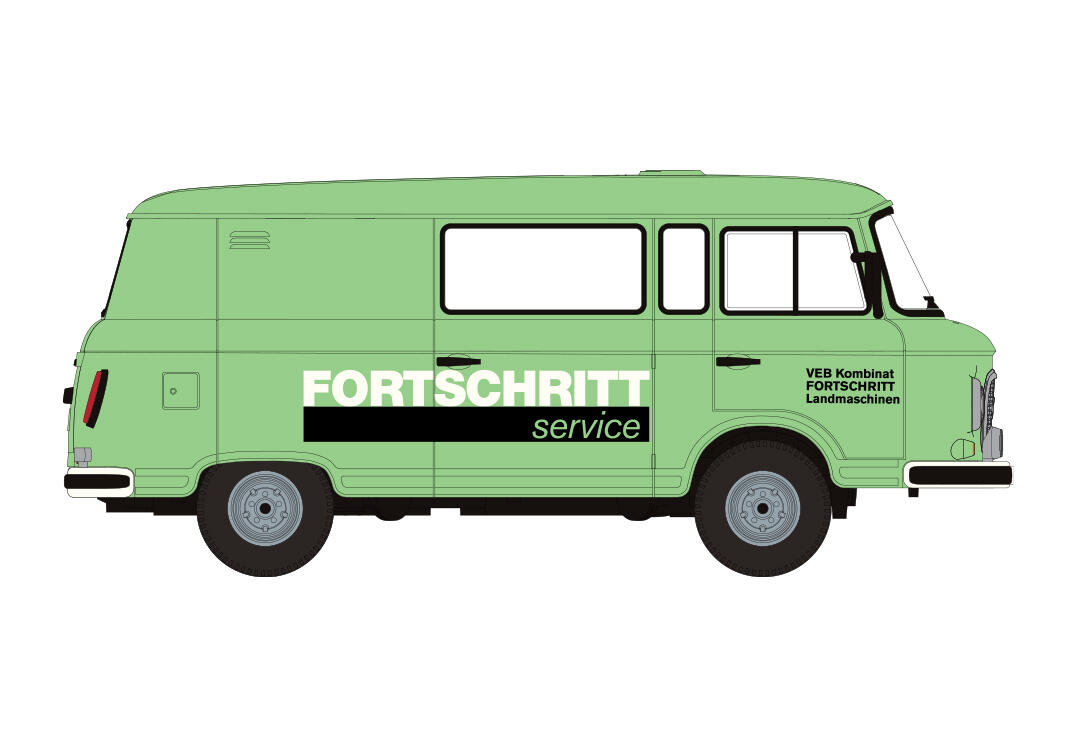 Brekina 30235 H0 Barkas B1000 Halbbus "Fortschritt Service"