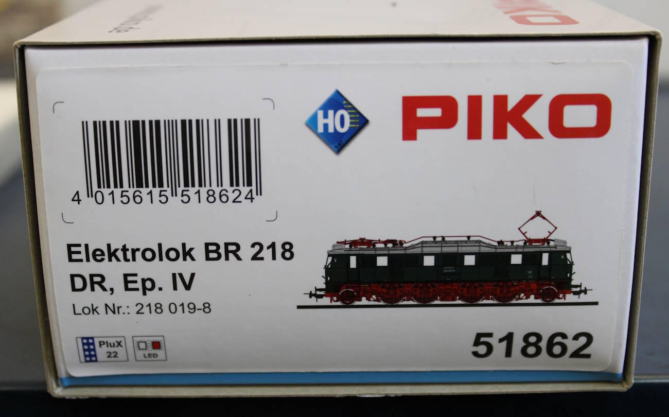 Piko 51862 Elektrolokomotive BR 218 DR - OVP - mit Decoder