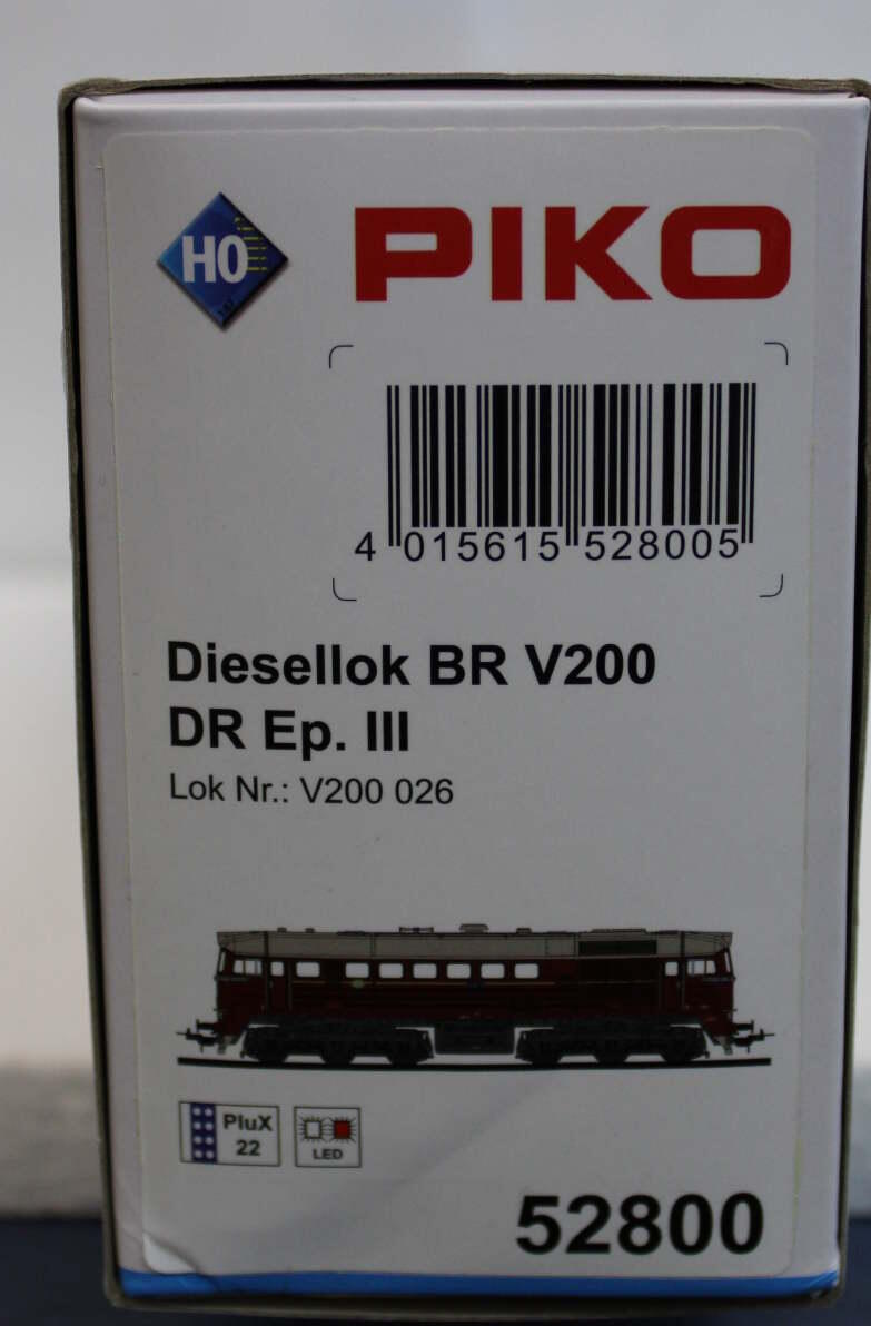 Piko 52800 Diesellokomotive BR V200 DR Spur H0 - OVP - mit Sound
