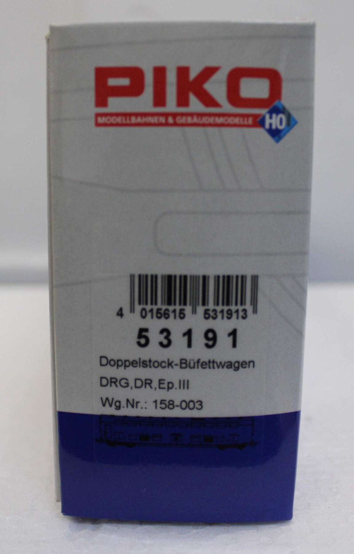 Piko 53191 Doppelstock-Büffetwagen DGR - Spur H0 - Neuwertig - OVP