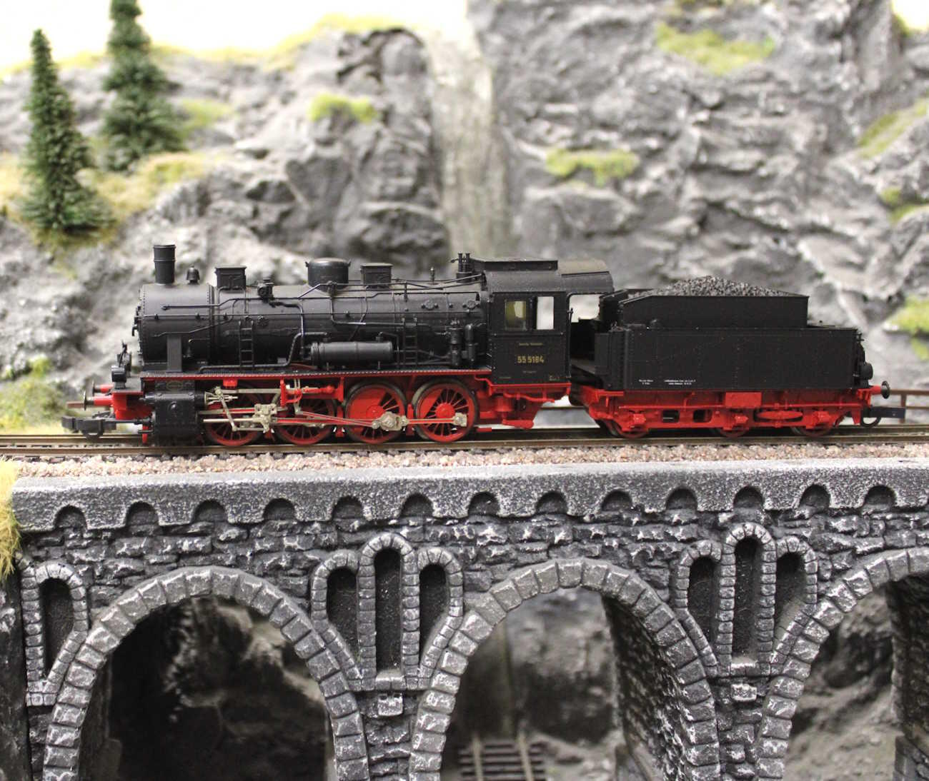 Fleischmann 4151 Dampflok BR 55 5184 DRG Epoche II  Spur H0 - OVP - mit Decoder