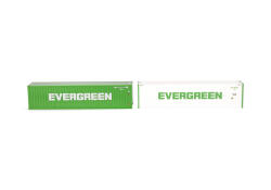 Herpa 076449-007 40ft Container Set "Evergreen"