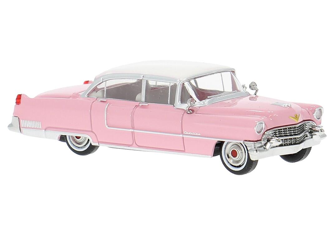 Brekina 18350 H0 Cadillac Fleetwood 1955 pink/weiß