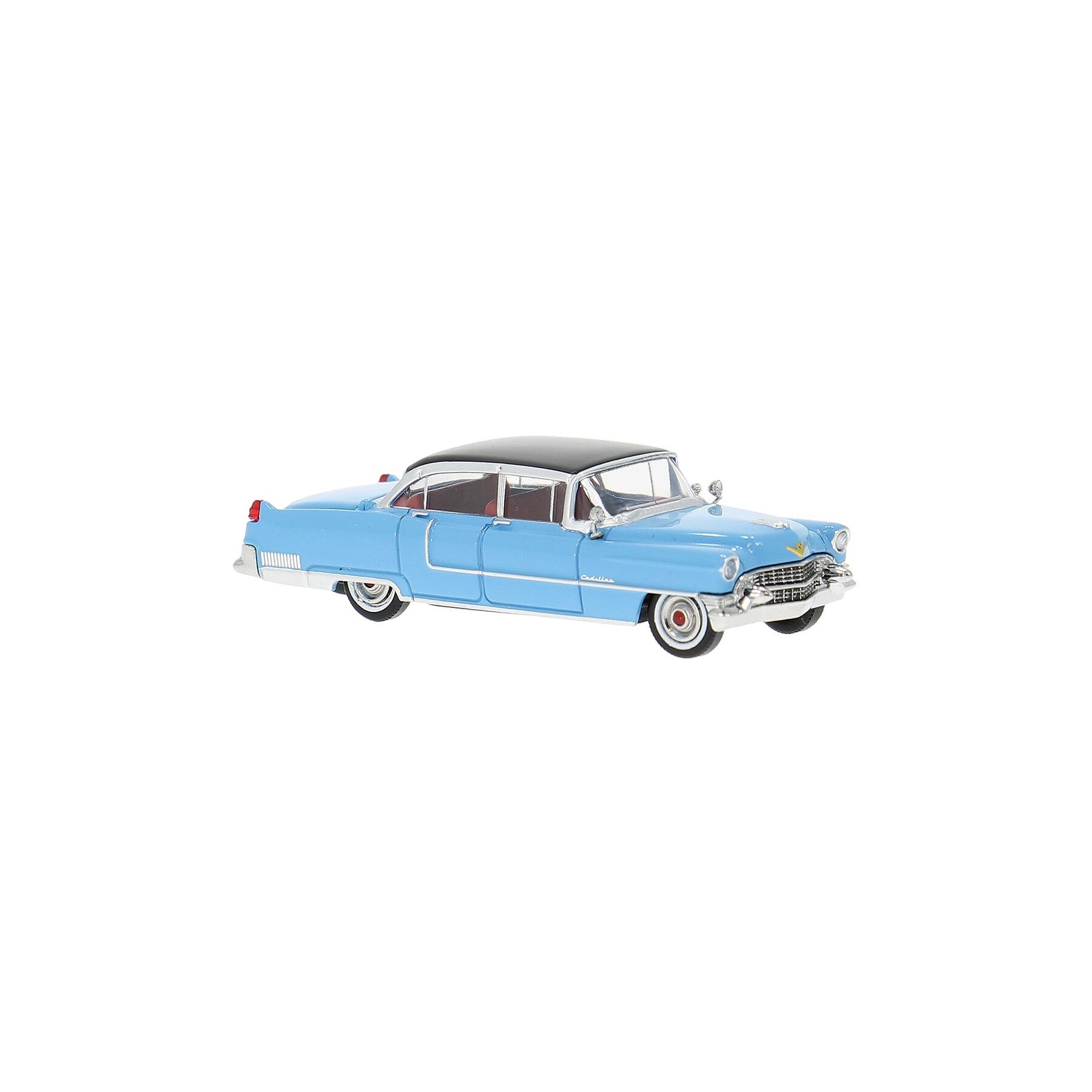 Brekina 18351 H0 Cadillac Fleetwood 1955 blau/weiß