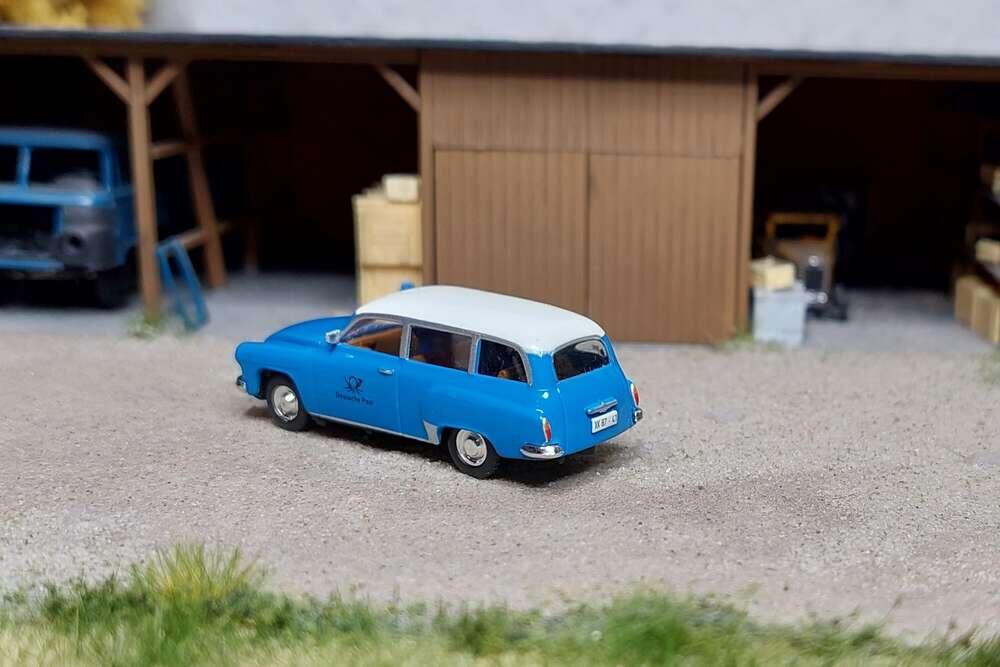 Modell-Car Zenker 03-437 IFA Wartburg 311 Rundheckkombi " Deutsche Post - Landfunk Zwickau"