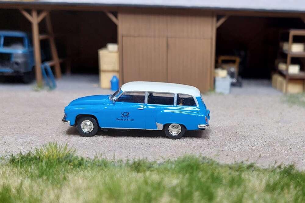 Modell-Car Zenker 03-437 IFA Wartburg 311 Rundheckkombi " Deutsche Post - Landfunk Zwickau"