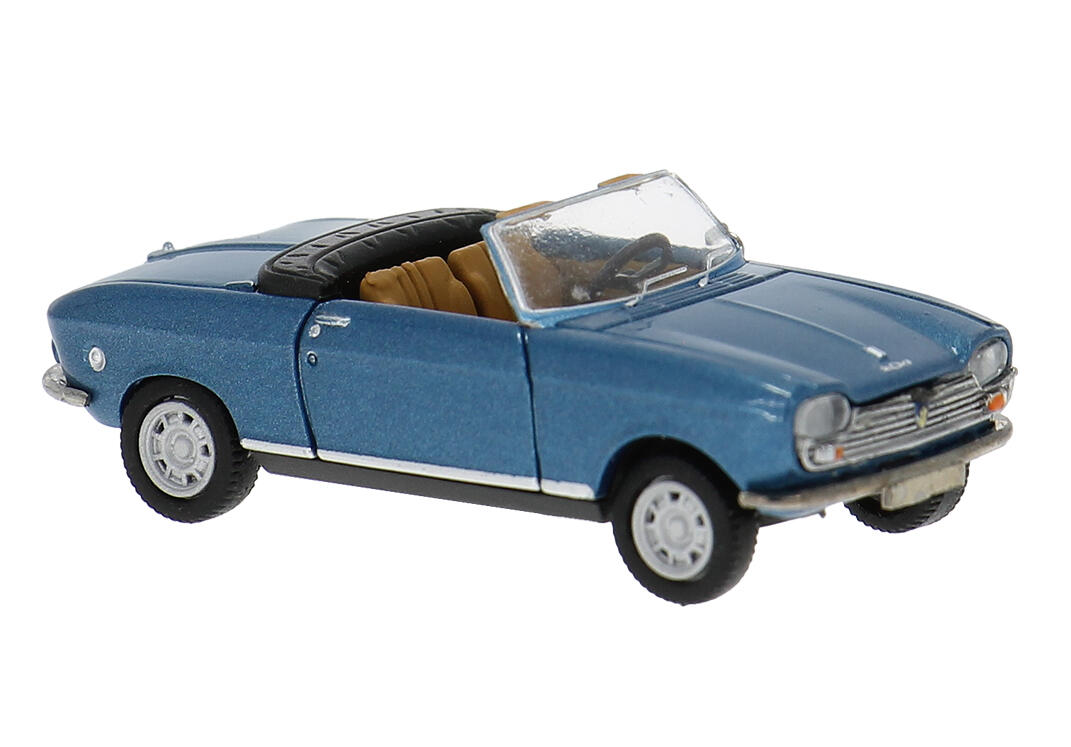 Brekina 29182 H0 Peugeot 204 Cabriolet in seeblau
