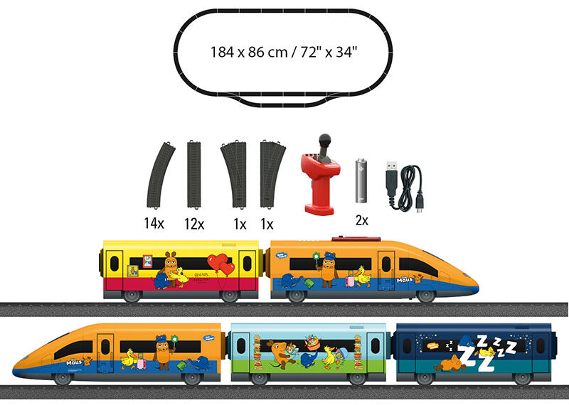 Märklin 29381 Märklin my world - Startpackung "Mauszug" für Kinder ab 3 Jahren