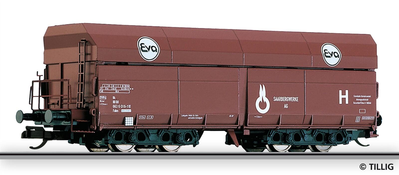 Tillig 502571 TT Selbstentladewagen Falns "EVA" der DB, Ep.IV (ex. 15213)