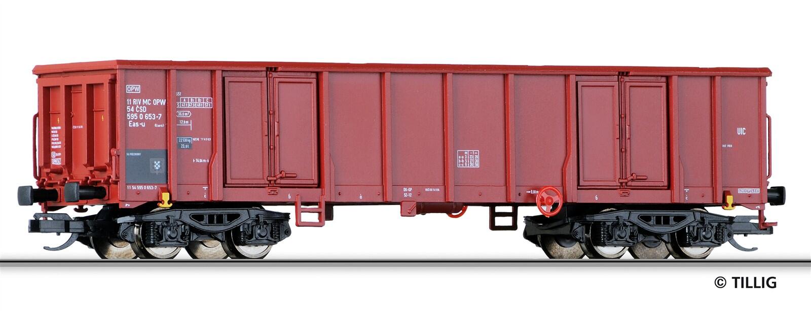 Tillig 502568 TT Offener Güterwagen Eas der CSD, Ep. IV (ex. 15250)