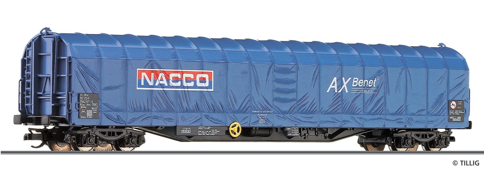 Tillig 502579 TT Schiebeplanenwagen Rils, "NACCO" der ZSR, Ep.V (ex. 15741)