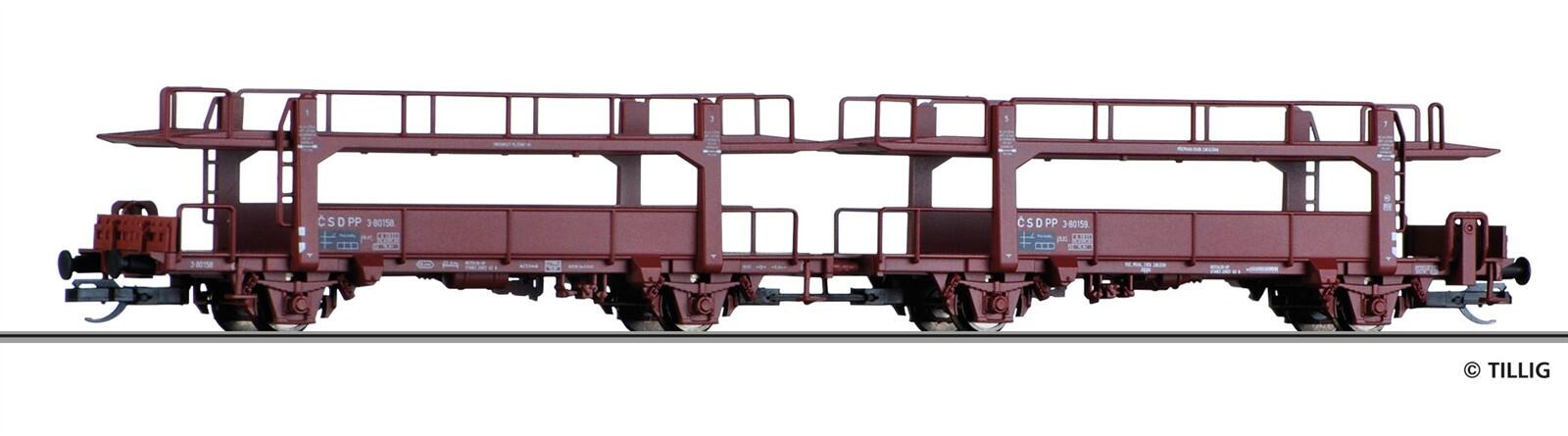 Tillig 502564 TT Autotransportwagen PP der CSD, Ep. III (ex. 15592)