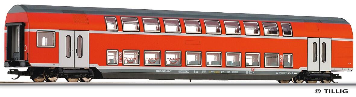 Tillig 502581 TT Doppelstockwagen 1./2. Klasse DABz 755 "Zug Cafe" der DBAG, Ep.V (ex. 13792)