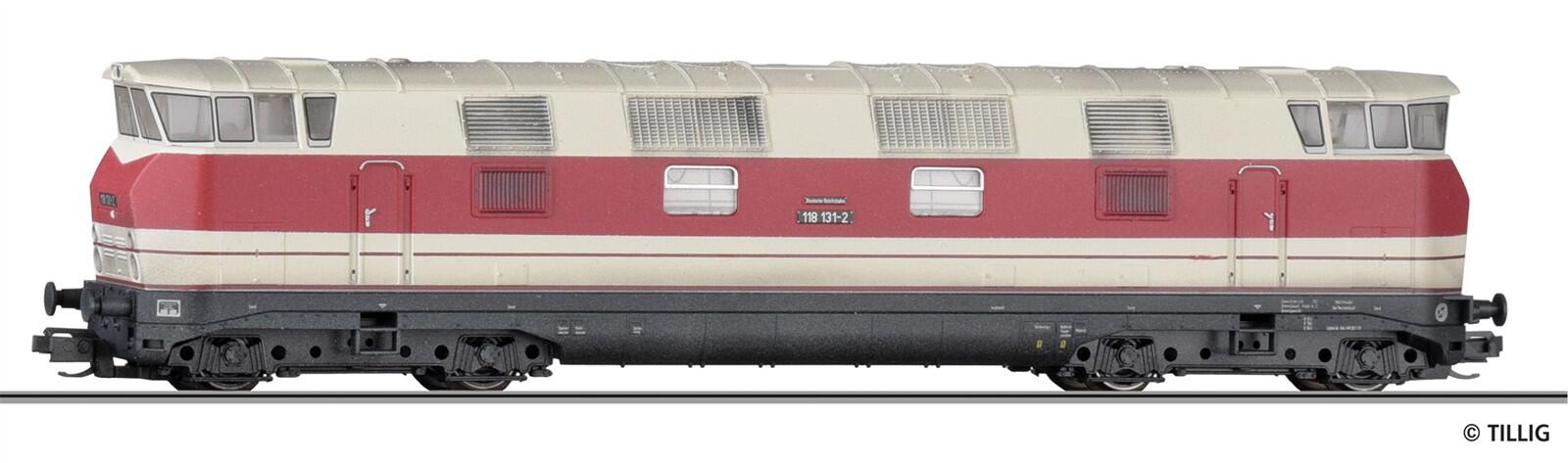 Tillig 502735 TT Diesellokomotive 118 131-2 der DR, Ep. IV (gealtert) (ex. 04661)