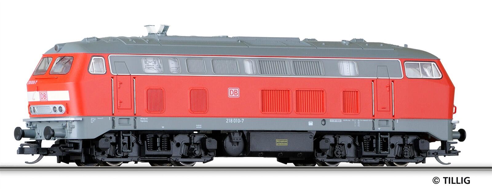 Tillig 502586 TT Diesellokomotive BR 218 010-7 der DBAG, Ep.V (ex. 02710)