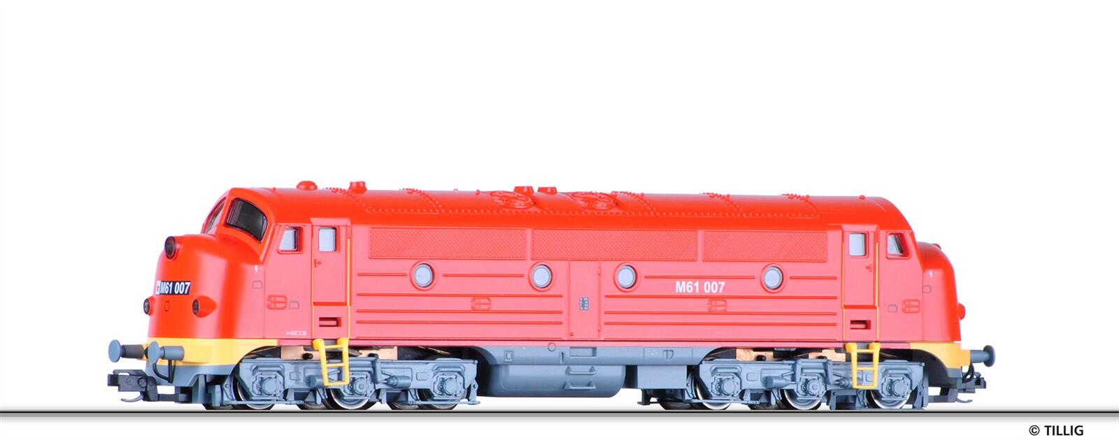 Tillig 502589 TT Diesellokomotive M61 007 (NOHAB) der MAV, Ep.IV (ex. 04535)