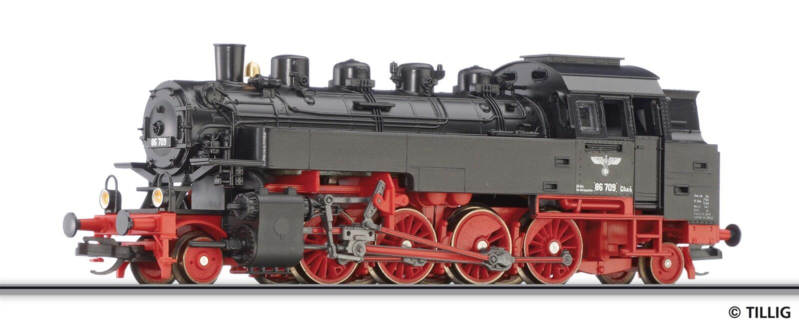 Tillig 502573 TT Dampflokomotive 86 709 der DRG, Ep.II (ex. 02173)