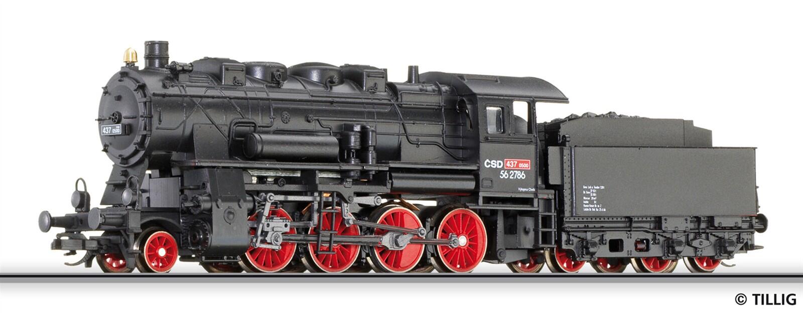 Tillig 502572 TT Dampflokomotive 437 0500 der CSD, Ep.III (ex. 02162)