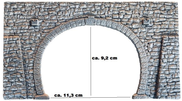 Noch 58248 Tunnel-Portal Bruchsteinmauer