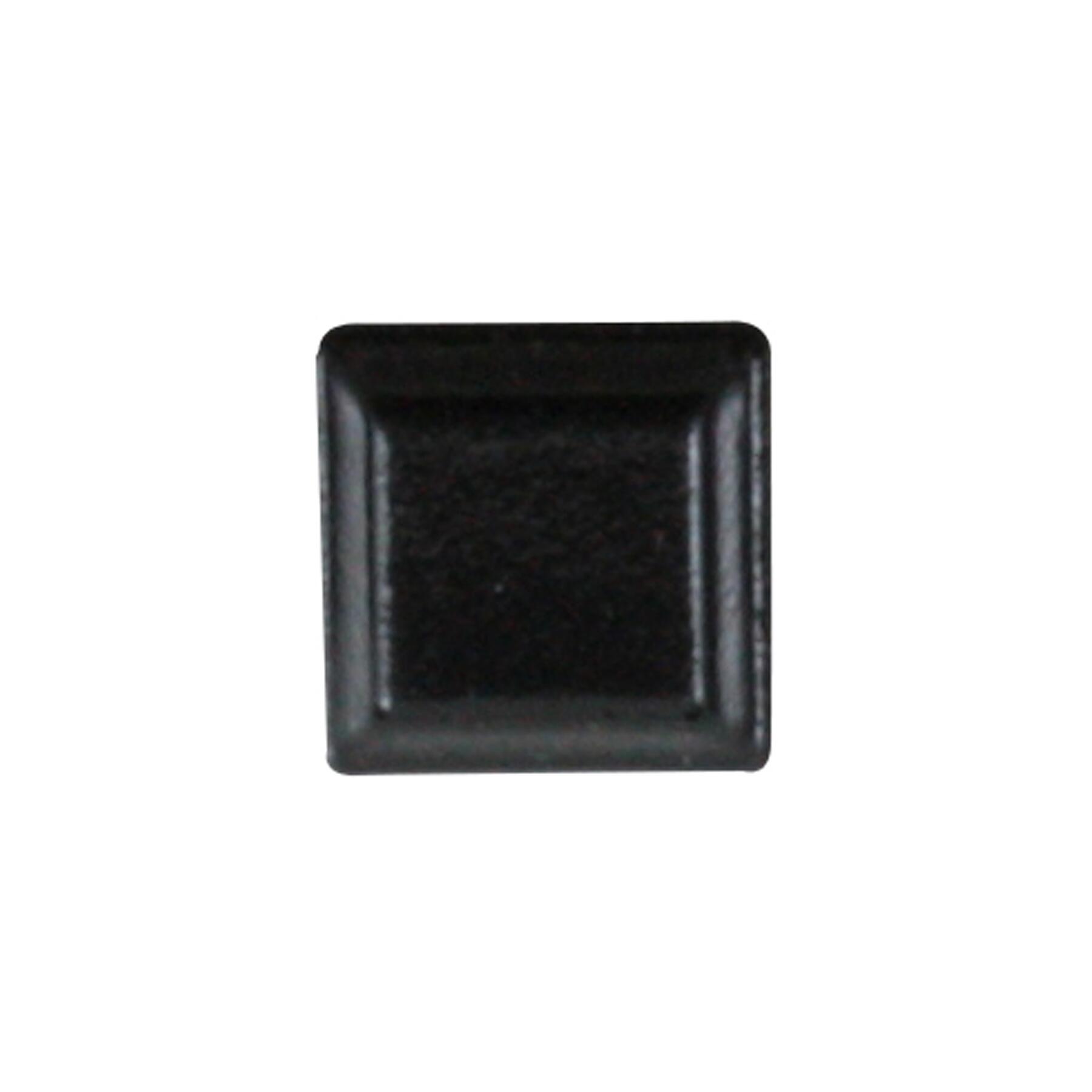 E12 - Gerätefüße schwarz, quadratisch, 12 mm