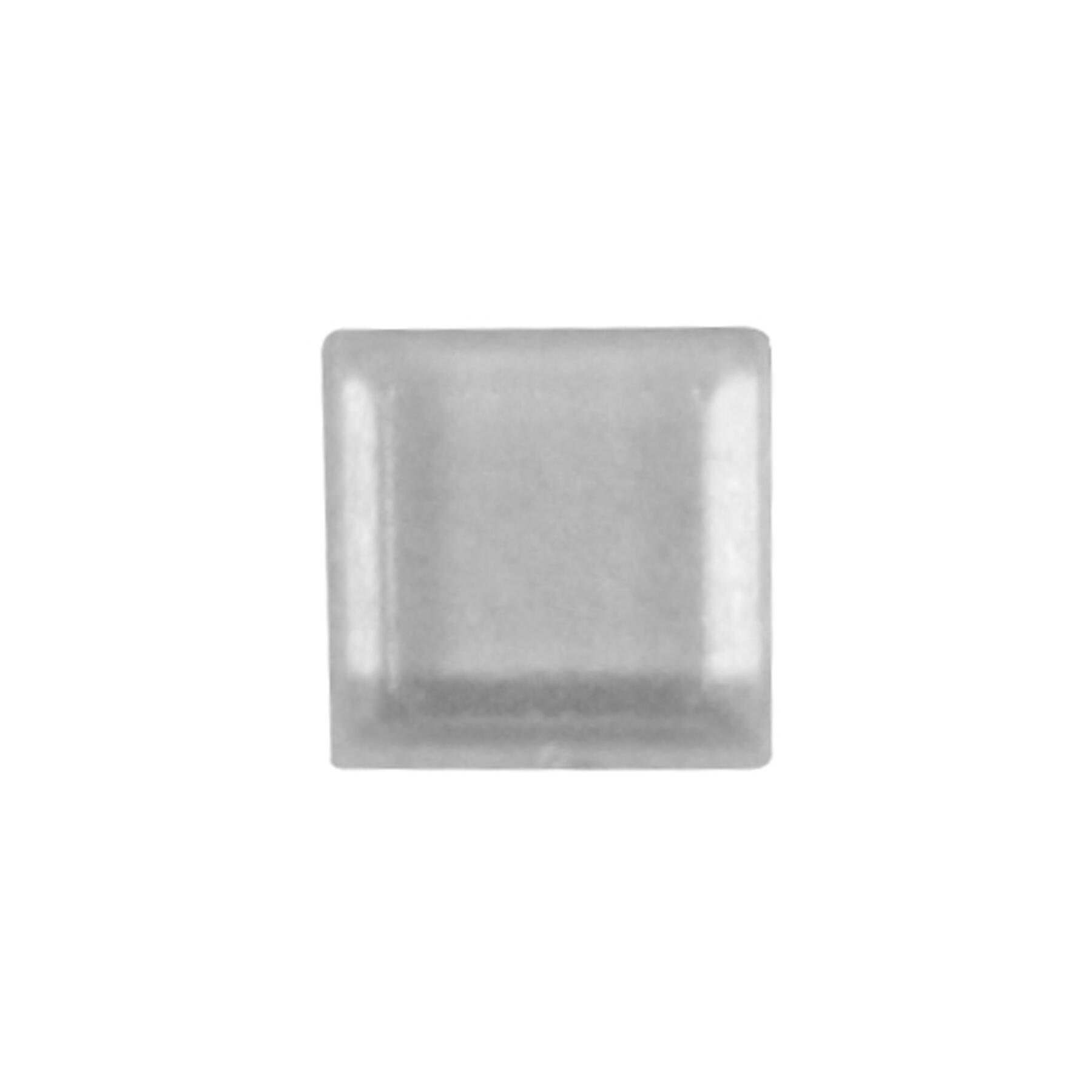 E12T - Gerätefüße klar, quadratisch, 12 mm