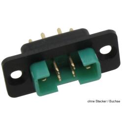NE080 - Rahmen für Hochstrom Stecker + Buchse kurz