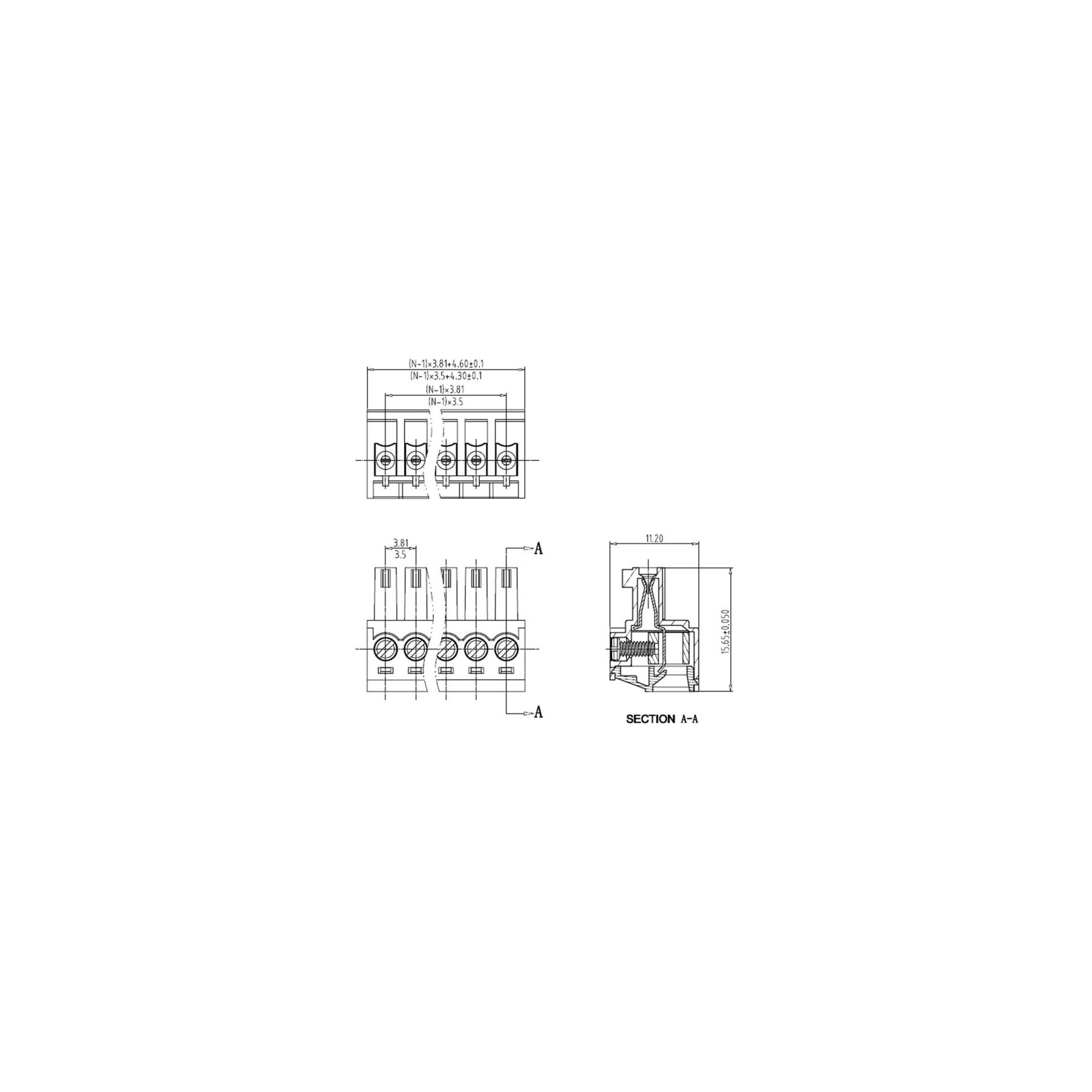 HNS381-03 - Steckverbinder 2-polig 0,08 - 1,5 mm²
