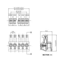 HNS381-03 - Steckverbinder 2-polig 0,08 - 1,5 mm²